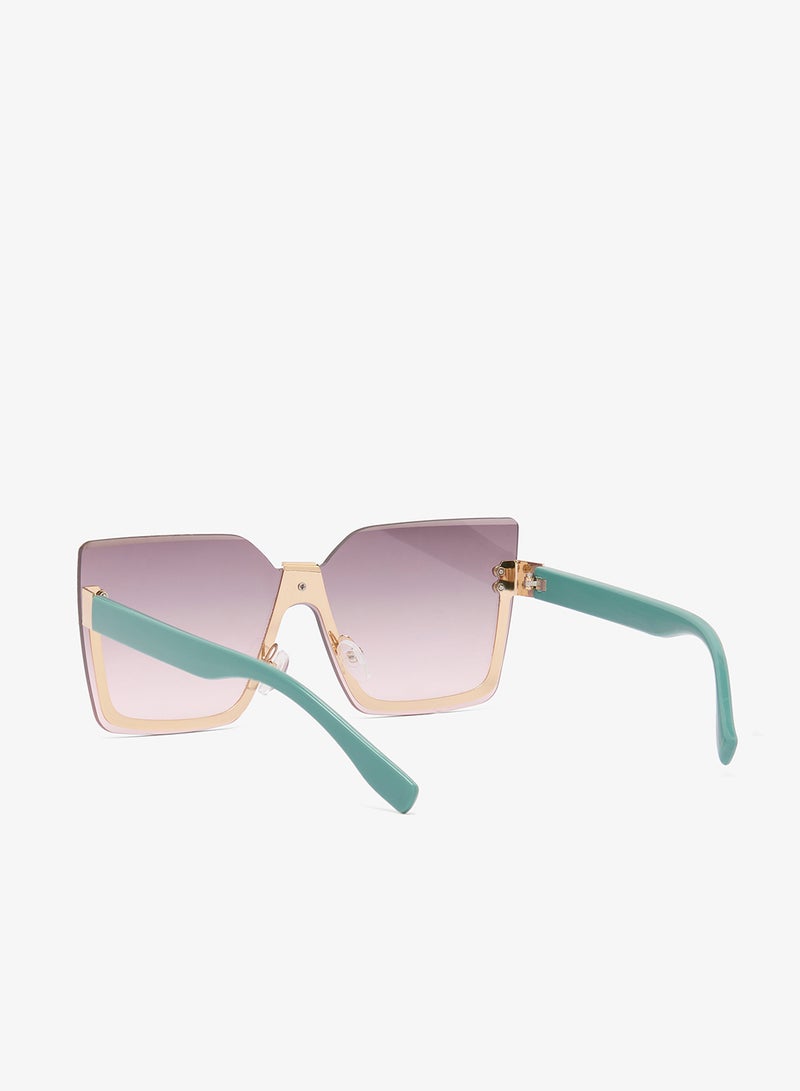 Ginger Oversized Rectangle Polarized Sunglasses - Image 2